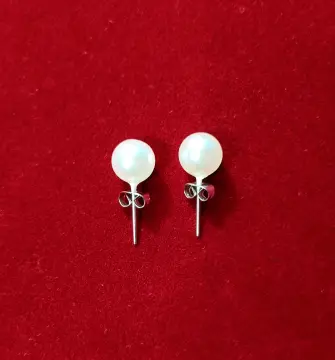 Artificial pearl earrings on sale online