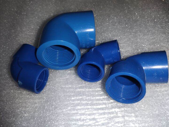 PVC BLUE THREADED ELBOW 1/2" , 3/4" , 1" Lazada PH