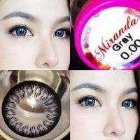 คอนแทคเลนส์ รุ่น Miranda สีเทา/ตาล Gray/Brown มีค่าสายตา (0.00)-(-6.00)