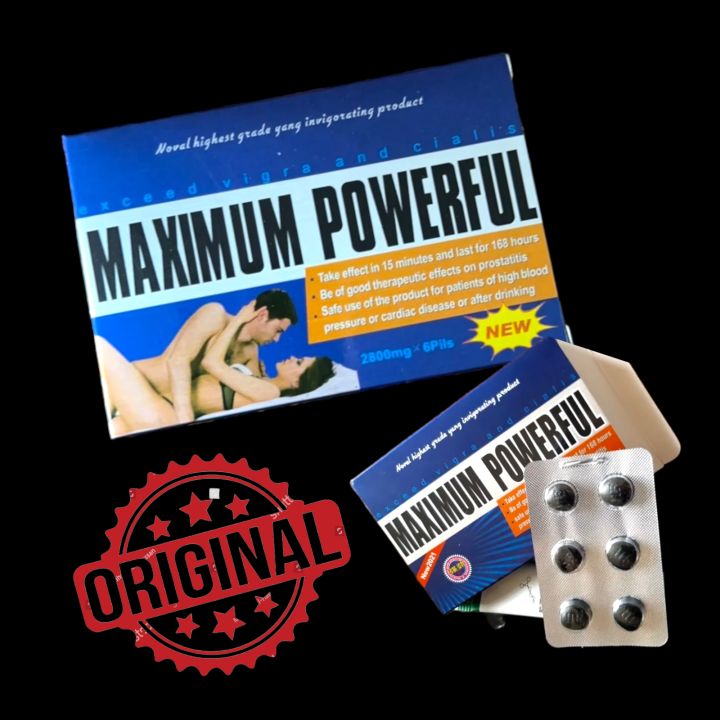 6 TABLETS MAXIMUM POWERFUL FOR MEN | Lazada PH
