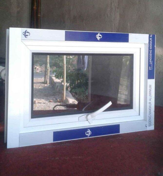 Jendela Aluminium minimalis ukuran 40cm x 60Cm, jendela ventilasi udara
