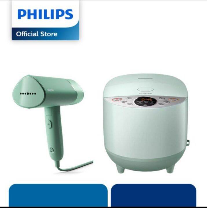 Garment Steamer STH3010/70 With Philips Digital Rice Cooker HD4515/85