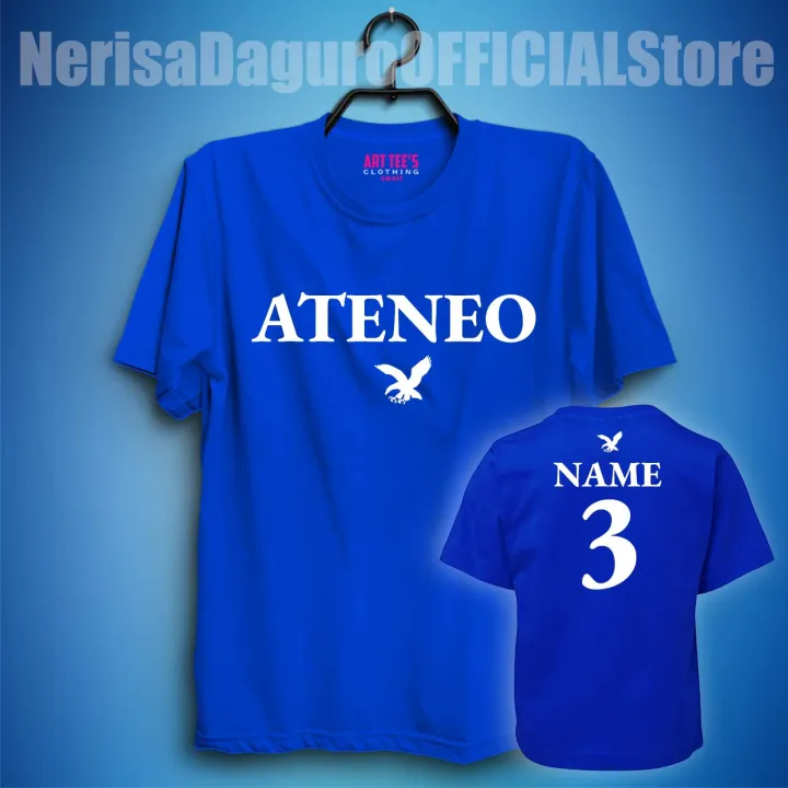 Ateneo Blue Eagles Customize Name Shirt Design Lazada Ph