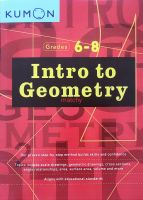 くもん Kumon Middle School Geometry English Paperback Intro to Geometry Grades 6-8 แบบฝึกหัด คุมอง matchy montessori