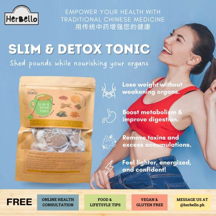 Slim & Detox Tea Tonic| Slimming tea| Herbal weight loss| Natural detox