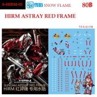 ดีคอลน้ำ [SNOW FLAME] HIRM 03 s RED FRAME HIRM 1/100 WATER DECAL HIRM03