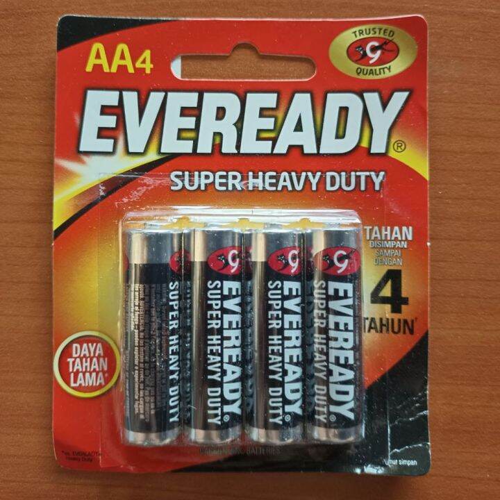 Eveready AA Battery (4pcs/pack) Lazada