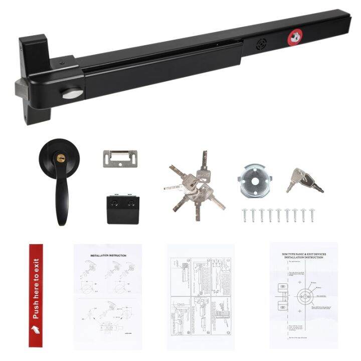 【push bar door locks】Alarmed Panic Bar Exit Device Door Push Bar Panic