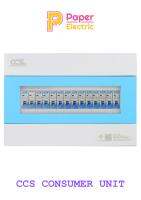 ตู้คอนซูเมอร์ Consumer Unit ตู้ครบชุด 12 ช่อง แบรนด์ CCS รุ่น CCU6-12+12 (รับประกัน 5 ปี)