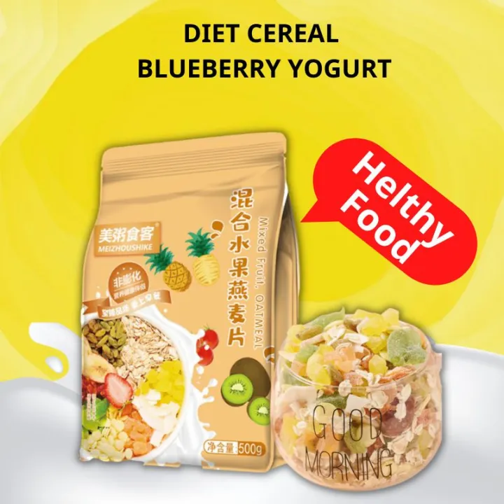 Original Breakfast Cereal Diet Cereal Mixed Fruit Flavor Yogurt Oatmeal