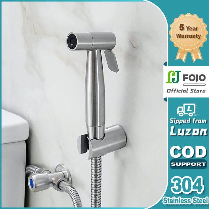 【FOJO】Best Seller 304 Toilet Bidet Sprayer Stainless Steel Bidet Set