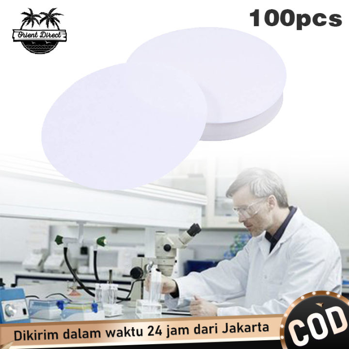 100pcspack Kertas Saring Laboratorium Bulat 11cm Filter Paper Kertas Penyaring Larutan Lazada 4060