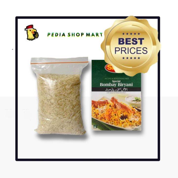 GRATIS ONGKIR!!! Beras Basmati 1kg + Bumbu Shan Bombay Biryani Lazada