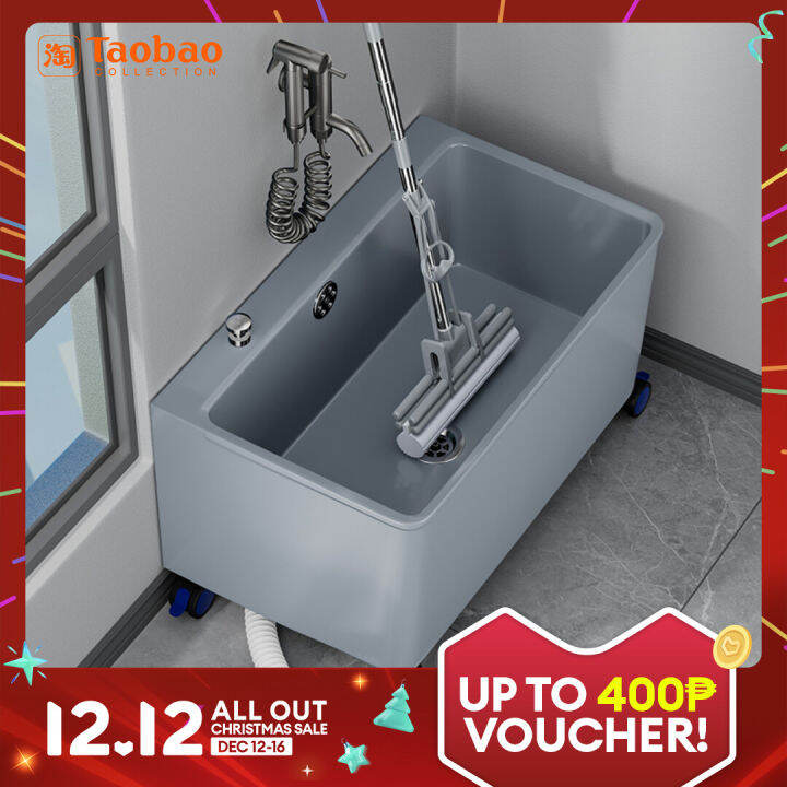 Mop Pool Balcony Wash Mop Pool Outdoor Movable Household Movable