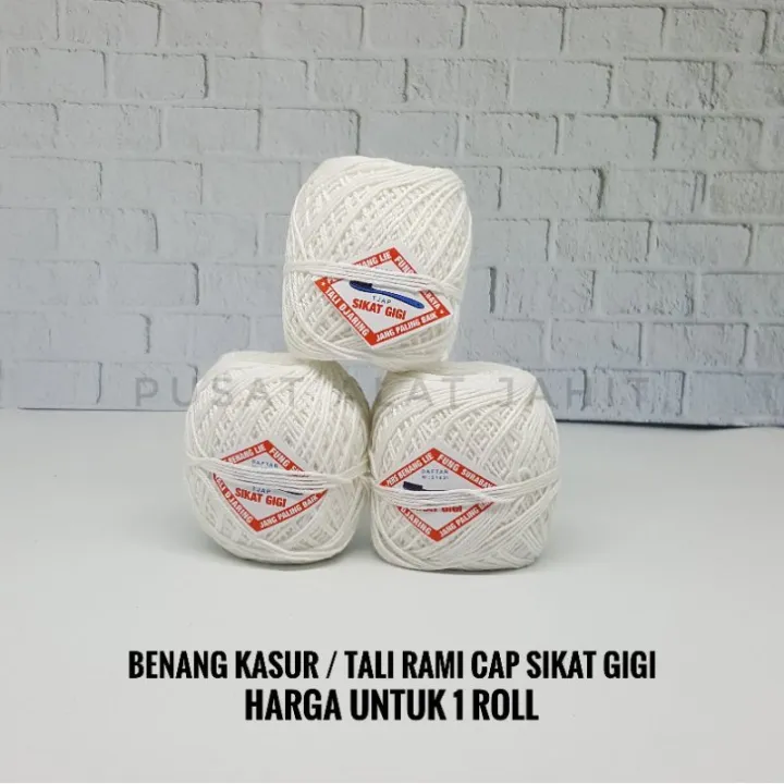 Benang Kasur Cap Sikat Gigi Tali Rami Benang Serbaguna Benang Bangunan