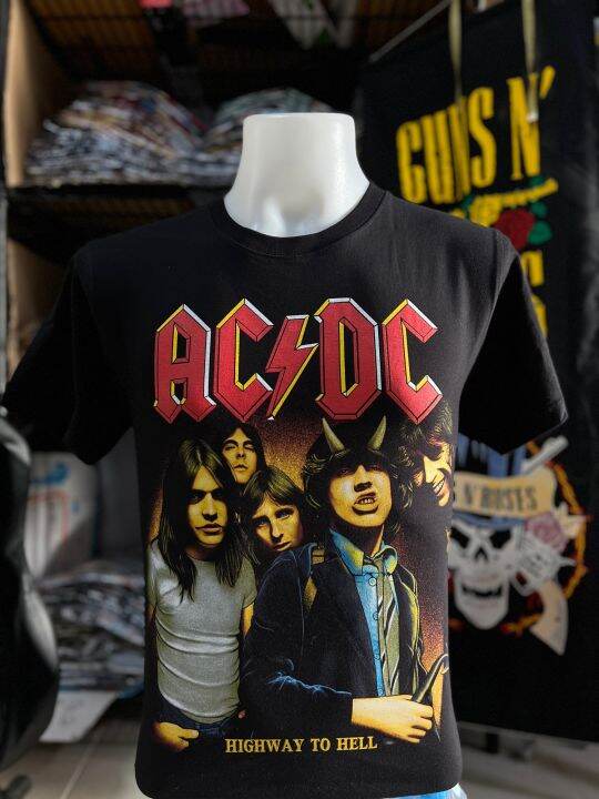 AC DC ล้างสต๊อค!! จำนวนจำกัด เสื้อยืดผู้ชาย เสื้อยืดราคาไม่แพง เสื้อคอต ...