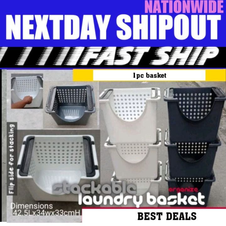 1 stackable laundry basket | Lazada PH