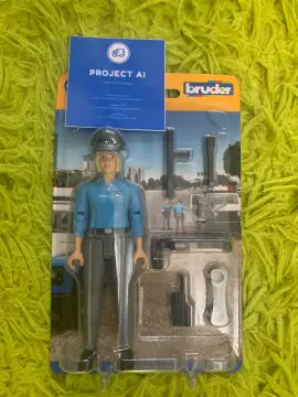  Bruder Policeman Light Skin Toy Figure with Accessories : Toys  & Games