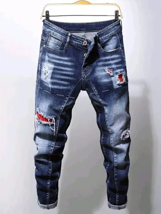 Men Ripped Patched Jeans (Random Design) | Lazada PH