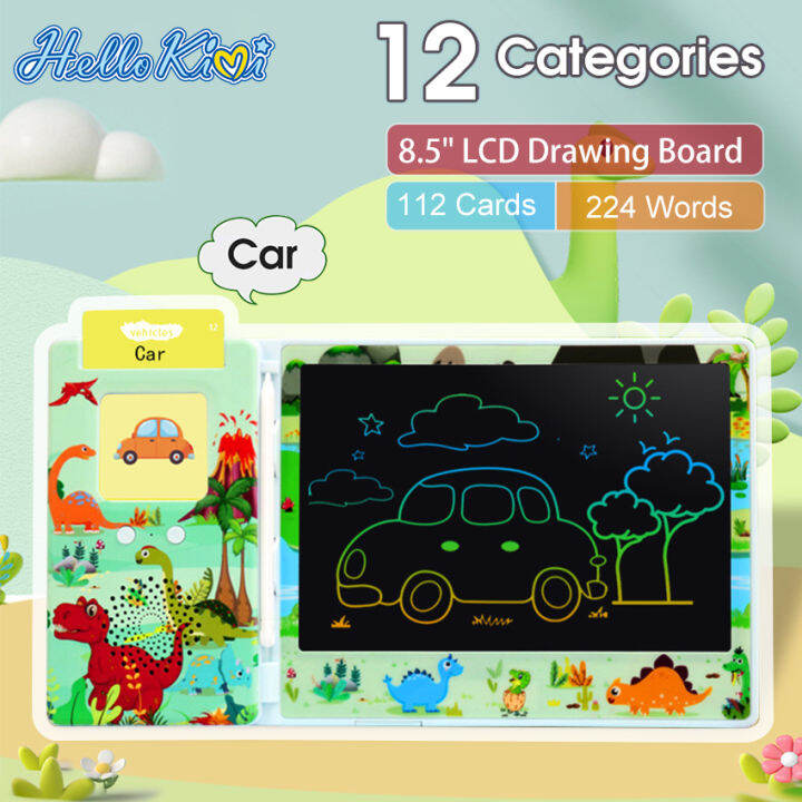 HelloKimi Early Education Card Machine 8.5 Inch Kids LCD Writing Tablet