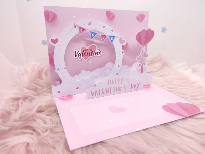 va03-การ์ดป๊อปอัพ-วาเลนไทน์-valentine-เทศกาลแห่งความรัก-ใส่รูปได้-น่ารัก-หวานๆ