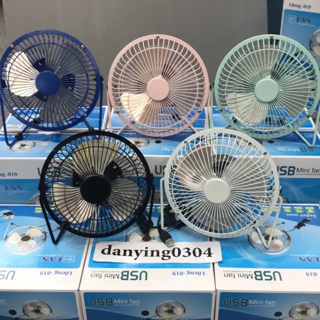พัดลม ตั้งโต๊ะ 6 นิ้ว รุ่นLileng819 USB Mini fan ปรับหมุนเปลี่ยนได้