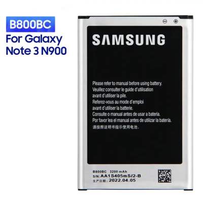 แบตเตอรี่ B800BC สำหรับ Samsung GALAXY NOTE3 N900 N9002 N9005 N9006 N9008 N9009 3200MAh