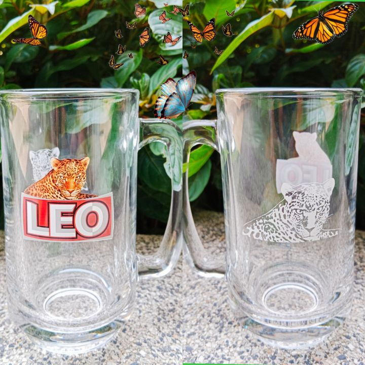 แก้วลีโอ-lio-beer-glass-แก้วเบียร์ลีโอ-แก้วเบียร์-แก้ว-ขนาดความจุ-350-ml-กว้าง-7-cm-สูง-14-cm-ลิขสิทธิ์แท้-ocean-glass