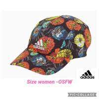 หมวกวิ่ง หมวกออกกำลังกาย หมวกผู้หญิง หมวก adidas training ลายดอกไม้หลากสี aeroready women OSFW รุ่น HC6824