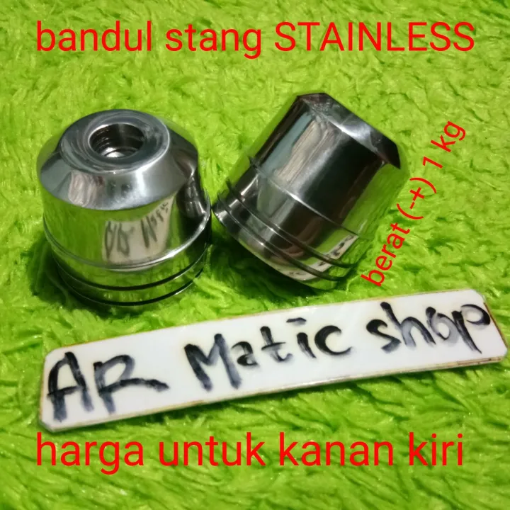 bandul stang STAINLESS original berat 1 kg balancer JALU stang ukuran