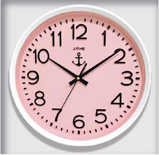 นาฬิกาแขวนผนัง-ขนาด-13-นิ้ว-ตัวเรื่องใหญ่-มองเห็นชัด-นาฬิกาเรือนใหญ่-นาฬิกาสไตล์ยุโรป-สีชมพู-สีฟ้า