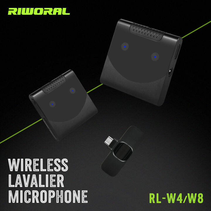 Wireless Lapel Microphone karaoke 2.4GHz Mini noise reduction Lavalier mike for IOS IPhone