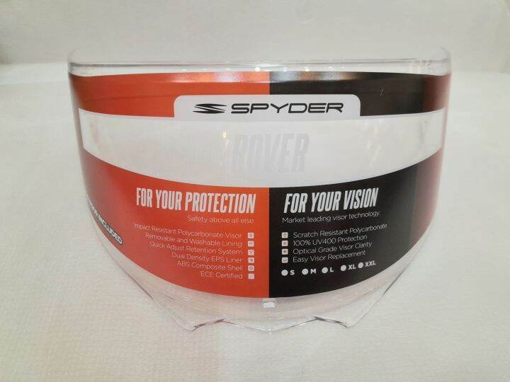 Visor Spyder Rover / Force Spyder Helmet Spare Visor Lazada PH