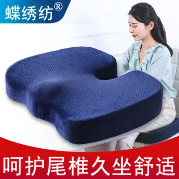Deodar Memory Foam Sit Bone Relief Seat Cushion for Butt Lower Back  Hamstrings Hips Ischial Tuberosity Reduce Fatigue for Chair