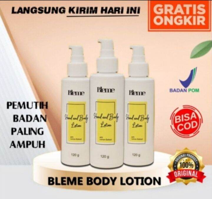 BLEME WHITENING HAND AND BODY LOTION ,MENGATASI KULIT BLANG