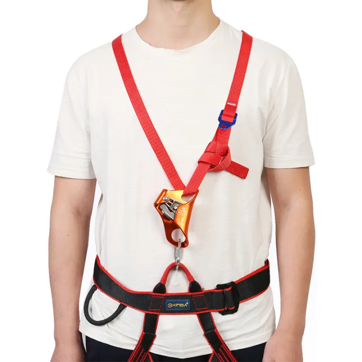 XINDA Camping Ascending Decive Shoulder Girdles Adjustable Chest Safety