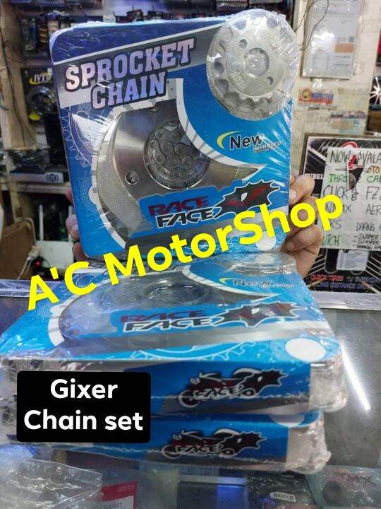 chain set/sprocket set SUZUKI GIXXER Lazada PH