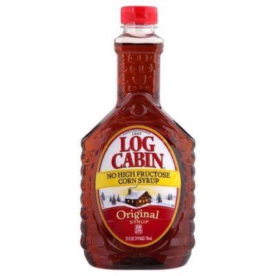 (Log Cabin Original Syrup) 710 Ml. ล็อกเคบิน ออริจินอล ไซรัป (USA Imported)