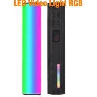 LED Video Light RGB เติมแสง2500-9000K CRI95 หน้าจอ LCD แม่เหล็กด้านหลังขาตั้งกล้องสายรัดข้อมือสำหรับ Vlog ที่ถ่ายทอดสด