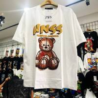 ลดแรง!!เสื้อยืดงานป้ายzara ผ้าคอตตอน100% ทางโอเวอร์ไซส์ อกหน้าผ้าก่อนยืด44