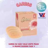 Caress Bar Daily Sillk White Peach &amp; Orange Blossom Pack 4