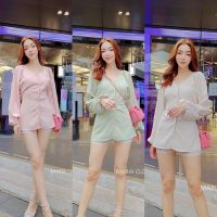 ✨Maria Closet มินิเดรสเชิ้ต สีพาสเทล ผ้านุ่มลื่นสวย