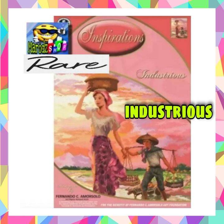 INDUSTRIOUS / CROSS STITCH PATTERN / AMORSOLO PAINTINGS / COMPLETE SET