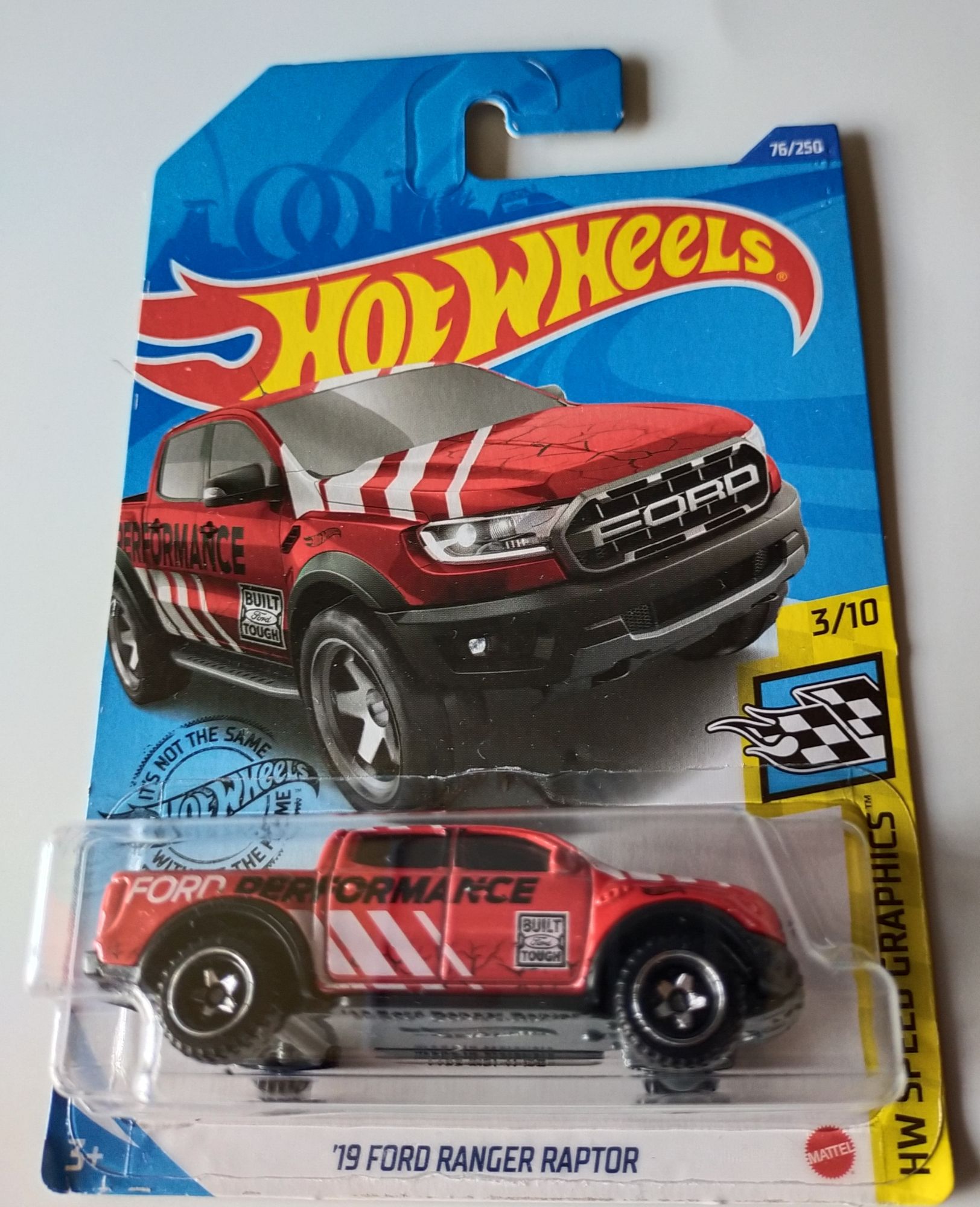 Hot Wheels '19 Ford Ranger Raptor Red HW Speed Graphics 3/10 
