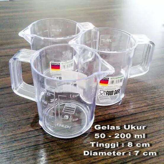 Gelas Takar 200ml Gelas Ukur Merk Nagata Tahan Panas Lazada Indonesia 5505