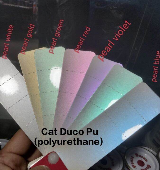 Cat Duco Pu Polyurethane 1 Komponen Lembayung Blue White Hijau