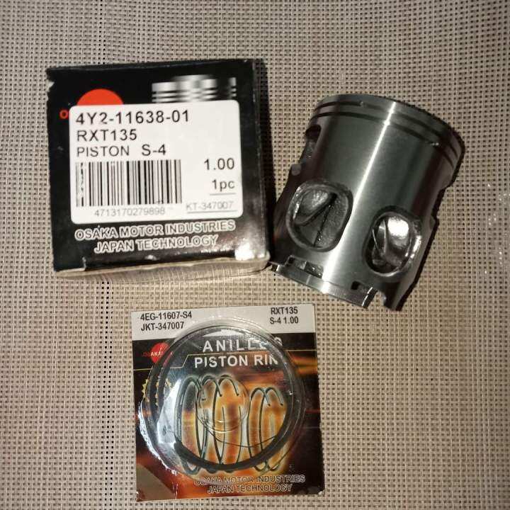 PISTON WITH RING FOR YAMAHA RXT 135 Lazada PH
