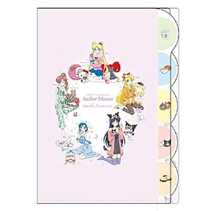 แฟ้มแบบสอด-5-ช่อง-ขนาด-a4-sanrio-x-sailor-moon