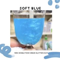 SOFT BLUE EDIBLE GLITTER 100% Food Grade for Drinks &amp; Food