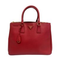Used PRADA Handbag Red